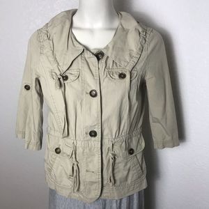 Ann Taylor LOFT Women’s khaki jacket Petite S